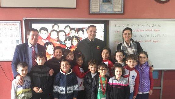 İlçe Milli Eğitim Müdürümüz Ali SAVAŞ ve İlçe Jandarma Komutanımız Hakan AKÇAY Çarşamba Kumköy İlkokulunu Ziyaret Ettiler.