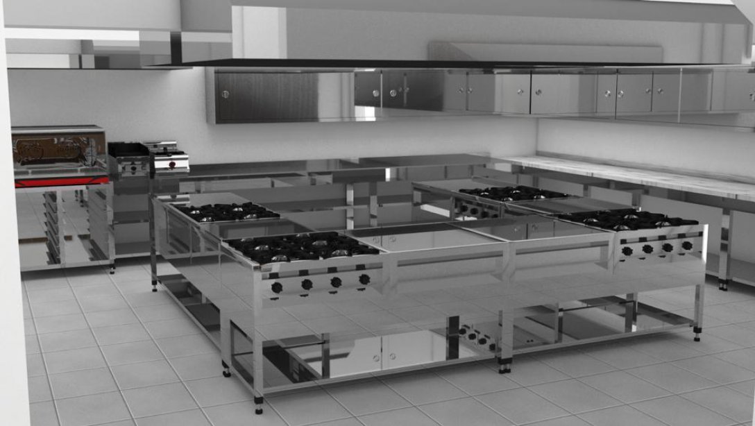 Hasan Çelebi Mesleki ve Teknik Anadolu Lisemizde Yiyecek İçecek Hizmetleri Alanı için Mutfak Atölyesi Yapımı Devam Ediyor.