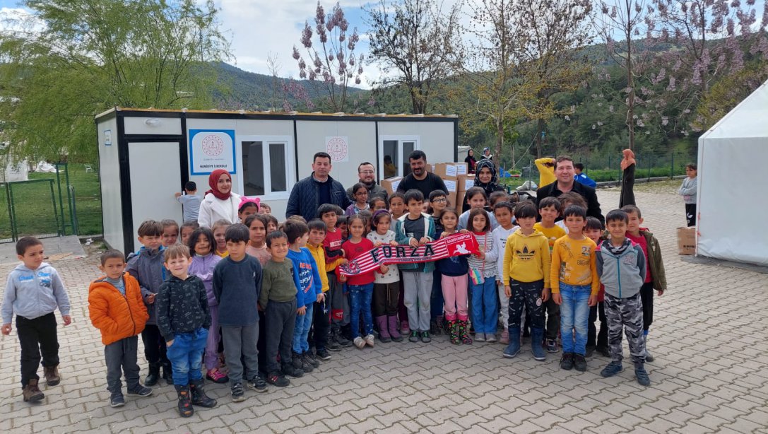 Gaziantep Nurdağı Hamidiye İlkokulu Öğrencilerine ve Ailelerine  Yardımlar Ulaştırıldı.
