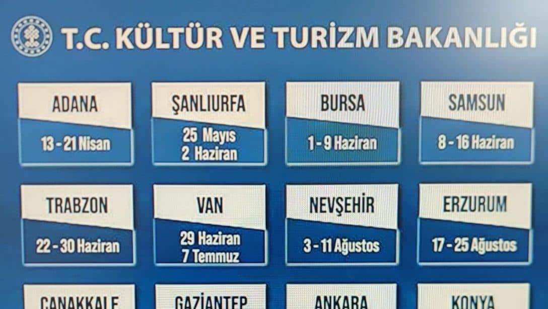 Samsun Valiliği İl Kültür ve Turizm Müdürlüğünün ''Türkiye Kültür Yolu Festivali''